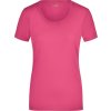 Elastické dámské tričko s hlubokým kulatým výstřihem růžová