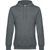 Pánská mikina s kapucí King Hooded šedý melír tmavý