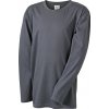 Kvalitní dětské tričko s dlouhým rukávem graphite