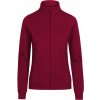 Dámská pracovní mikina na zip se stojáčkem EXCD vínová
