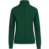 Dámská pracovní mikina na zip se stojáčkem EXCD zelená lesní