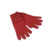 Rukavice z příze melange červená