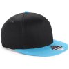 Kšiltovka Dětská 5 panelová Snapback B615 Černá - Modrá surf