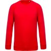 Pánská raglánová mikina z bio bavlny K480 Červená
