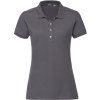 Dámská polokošile piqué s elastanem 566F Šedá