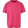 Pánské silné oversize tričko BY102 hibiscus pink