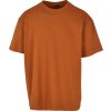 Pánské silné oversize tričko BY102 toffee
