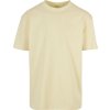 Pánské silné oversize tričko BY102 soft yellow
