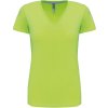 Dámské bavlněné tričko gramáže 180gr. s výstřihem do V K381 limetková