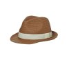 Letní ležérní klobouk v hnědá