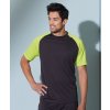 Týmové fotbalové funkční triko s kontrastními vsadky