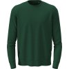 Pánská mikina s kulatým výstřihem na povrchu se 100% bavlny zelená lahvová