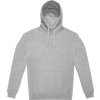 Pánská, unisex mikina s kapucí Hoodie šedý melír