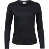 Dámské triko s dlouhým rukávem Interlock černá