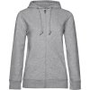PS 01W36B bandc inspire zipped hood women heather grey FRONT 8ace12b4 913e 483c 9946 20d26eb2fc8b web