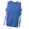 Pánské běžecké triko bez rukávů modrá/bílá