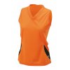 Dámské běžecké tílko s reflexním potiskem oranžové