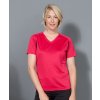Pohodlné dámské běžecké tričko s krátkým rukávem a výstřihem do V