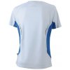 Dámské běžecké tričko Running-T (Barva Bílá - Modrá královská, Velikost oděvů XXL)