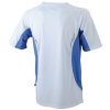 Pánské běžecké tričko Running-T (Barva Bílá - Modrá královská, Velikost oděvů XXL)