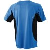 Pánské běžecké tričko Running-T (Barva Bílá - Modrá královská, Velikost oděvů XXL)