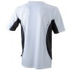 Pánské běžecké tričko Running-T (Barva Bílá - Modrá královská, Velikost oděvů XXL)