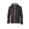 Ultra-lehká softshellová bunda do extrémních podmínek černá červená