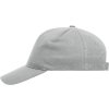Klasická bavlněná 5 panelová kšiltovka šedá