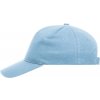 Klasická bavlněná 5 panelová kšiltovka modrá světlá