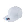 Trendy snapback kšiltovka ve vyšším profilu a rovným kšiltem bílá