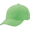 Originální bavlněná vyztužená kšiltovka s oblým kšiltem limetková