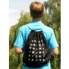 Gymsack s ikonami WORLD černá