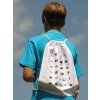 Gymsack s ikonami WORLD bílá