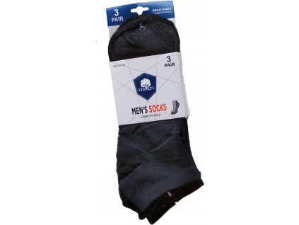 Pánské bavlněné kotníkové ponožky 3 páry