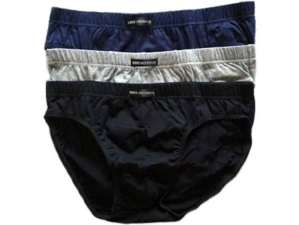 Pánské slipy bavlněné Maxi 3 kusy BSLX 103