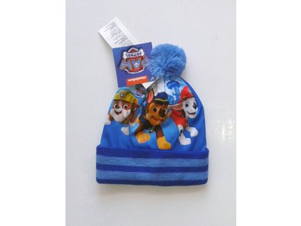 Čepice zimní Paw Patrola s bambulí