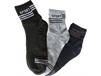 Ponožky bambusové Sport 3 páry