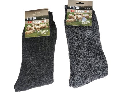 Natur Pur LK Looken: Luxusní Vlněné Ponožky – Balení 2 Párů ZCM-W