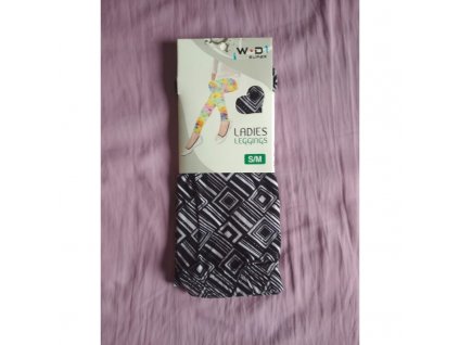 Černobílé dámské legíny S/M (W•D Super)