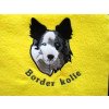 Ručník bavlněný s výšivkou Border kolie