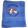 Ručník s výšivkou Cavalier King