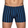 Pánské bambusové boxerky trenkoslipy FM 608 modré s proužkem nadměrná velikost
