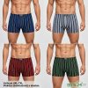Mix barev pánských bambusových boxerek FM 608 pro plnoštíhlé postavy.