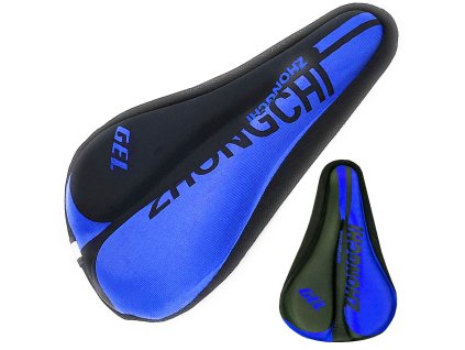 Gelová podložka pro sedlo jízdního kola s tlumením nárazů 3d profilovaný potah (Velikost univerzální)