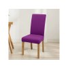 Univerzálne poťahy na stoličky, jednofarebné - FIALOVÁ