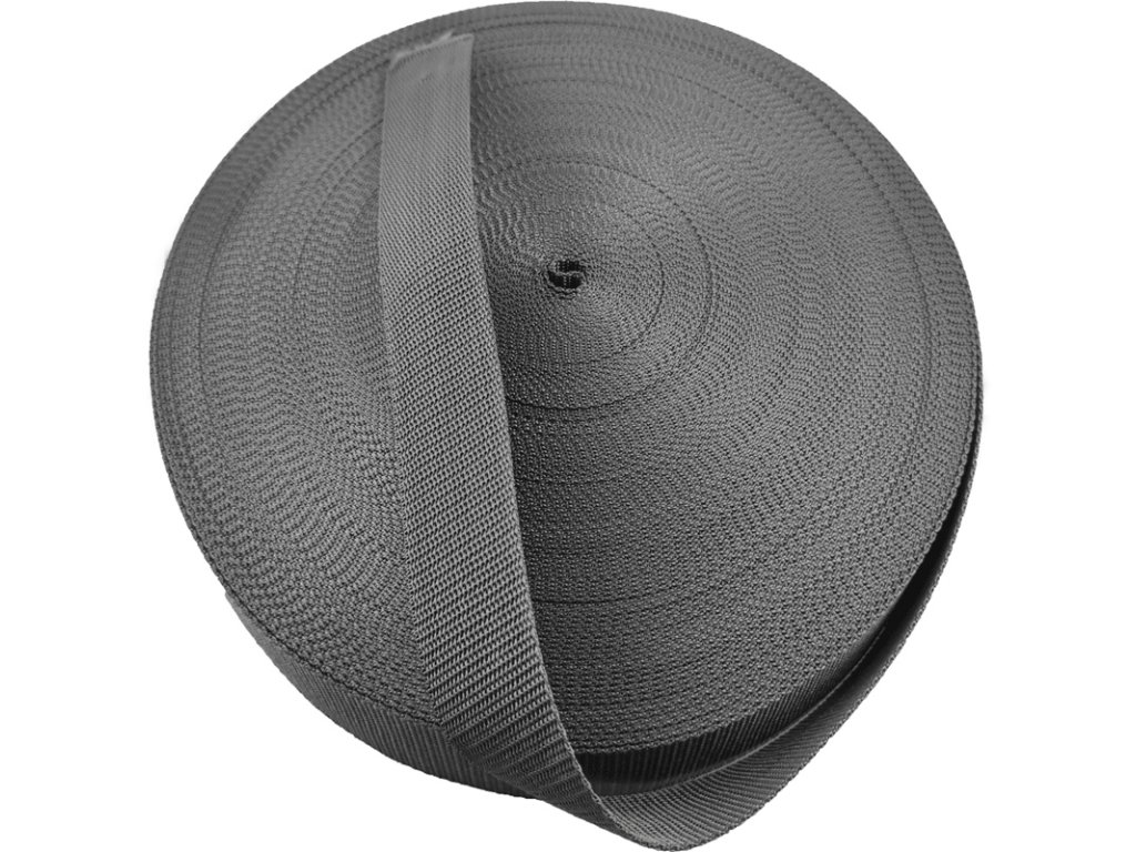 Polypropylénový popruh 30 mm grafit (balení 50 m)
