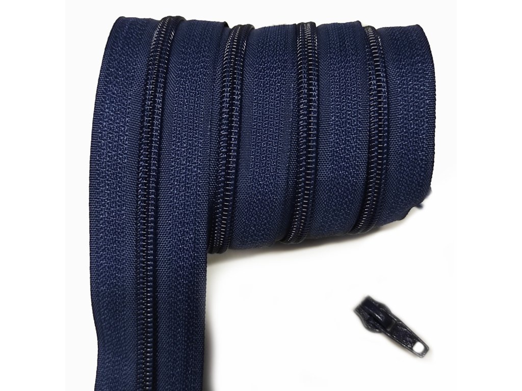 Zip spirálový granátový 5 mm metráž