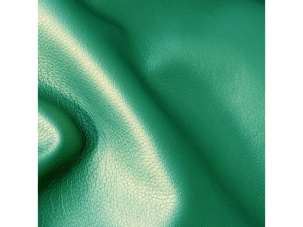 Ekokůže SOFT, barva Zelená, glazovaná, koženka metráž