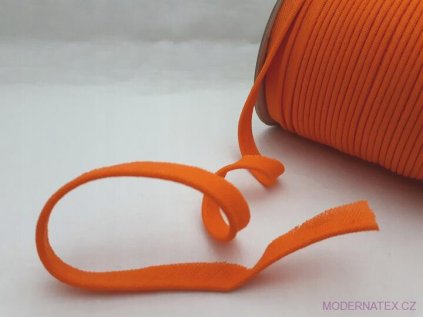 lamowka wypustka bawelniana 15mm kolor pomaranczowy