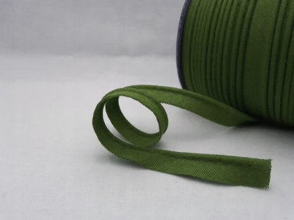 lamowka wypustka bawelniana 15mm kolor khaki